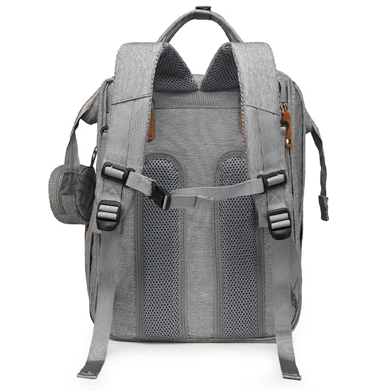 Multifunctional, Large-Capacity Diaper Backpack with Foldable Bed