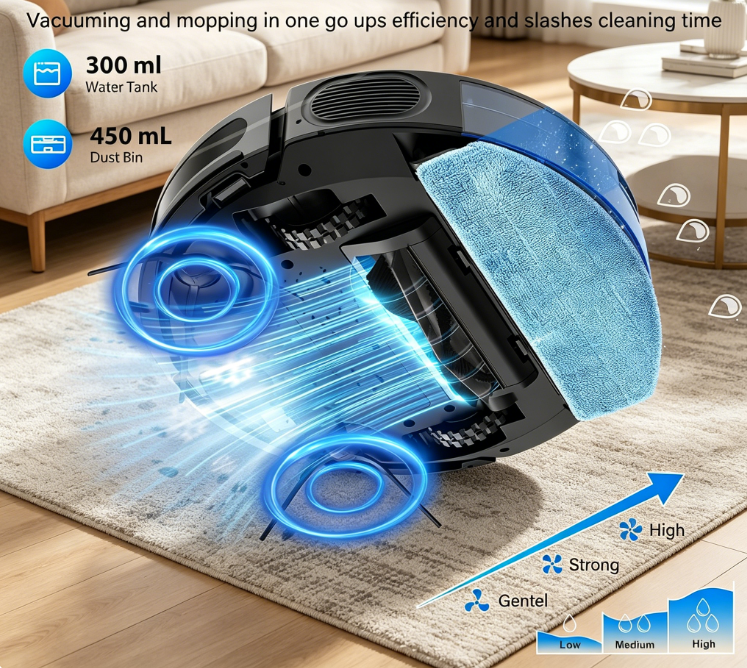 Robot Vacuum and Mop Combo