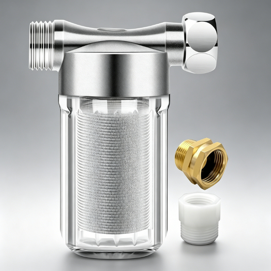 Reusable Brass Chrome Washer Water Filter