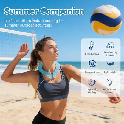 Neck Cooling Tube with ColdInsulated Bag Reusable for OutdoorIndoor Activities